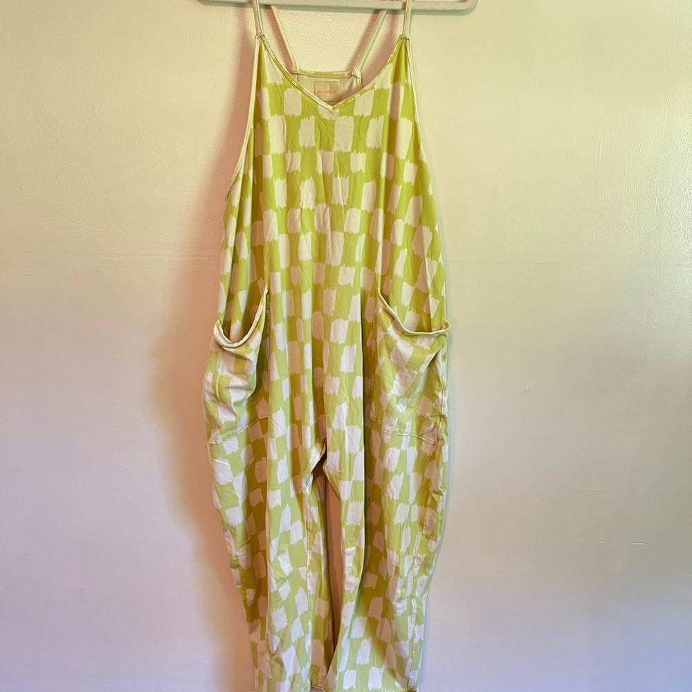 Free People Checkered Hot Shot Onesie